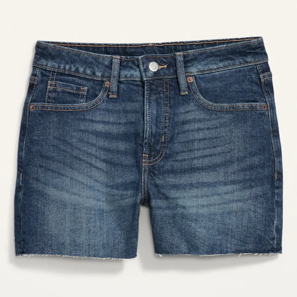 High-Waisted OG Straight Cut-Off Jean Shorts for Women -- 3-inch inseam
